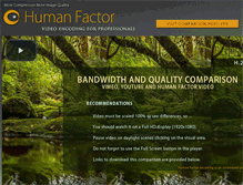 Tablet Screenshot of humanfactor.tv